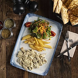 Kremalı Mantarlı Kekikli Tavuk